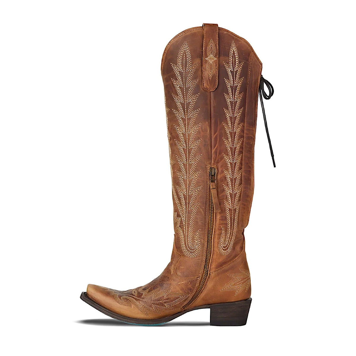 Lane Boots Lexington Knee High Corset - Desert Clay