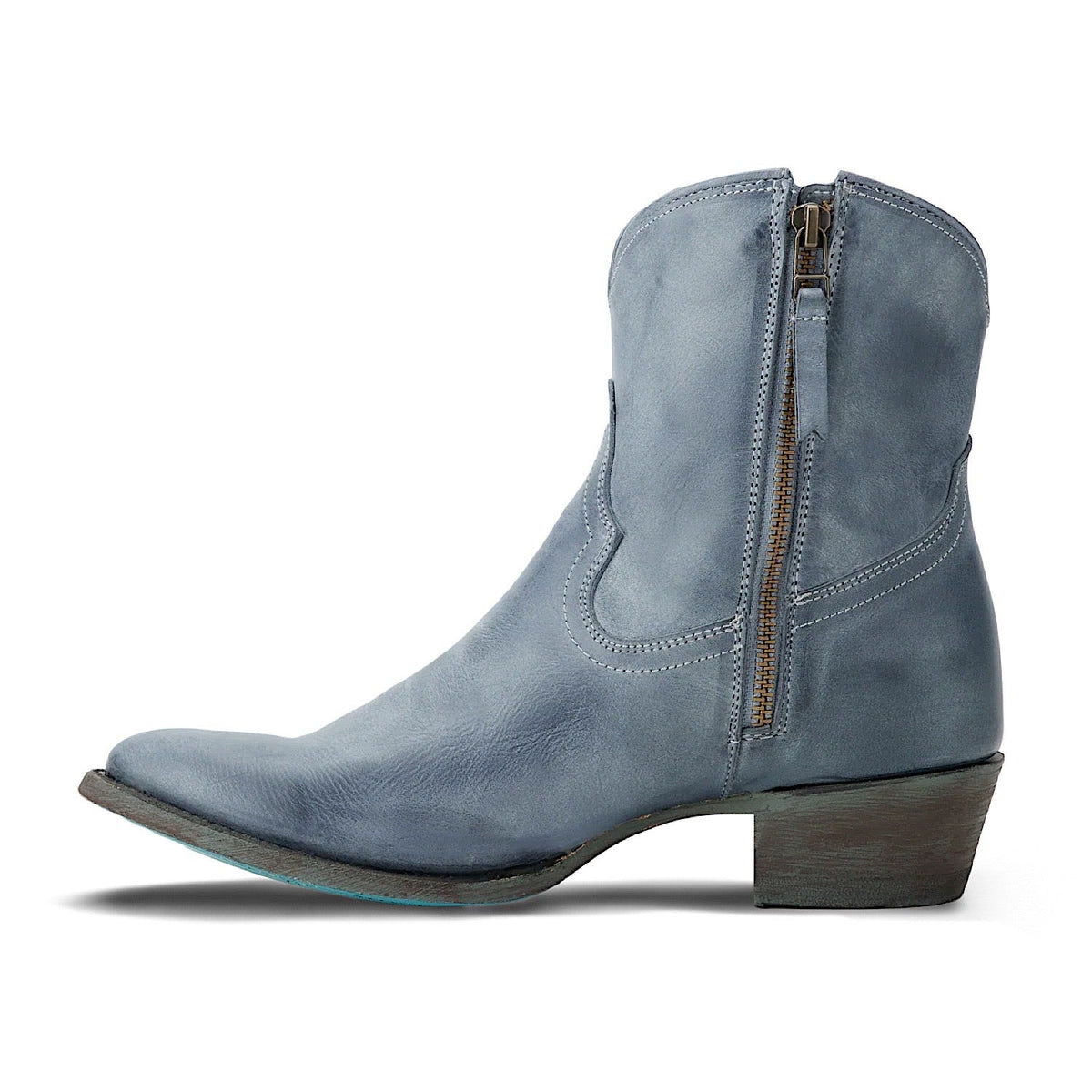 Lane Boots Plain Jane Bootie - Washed Denim