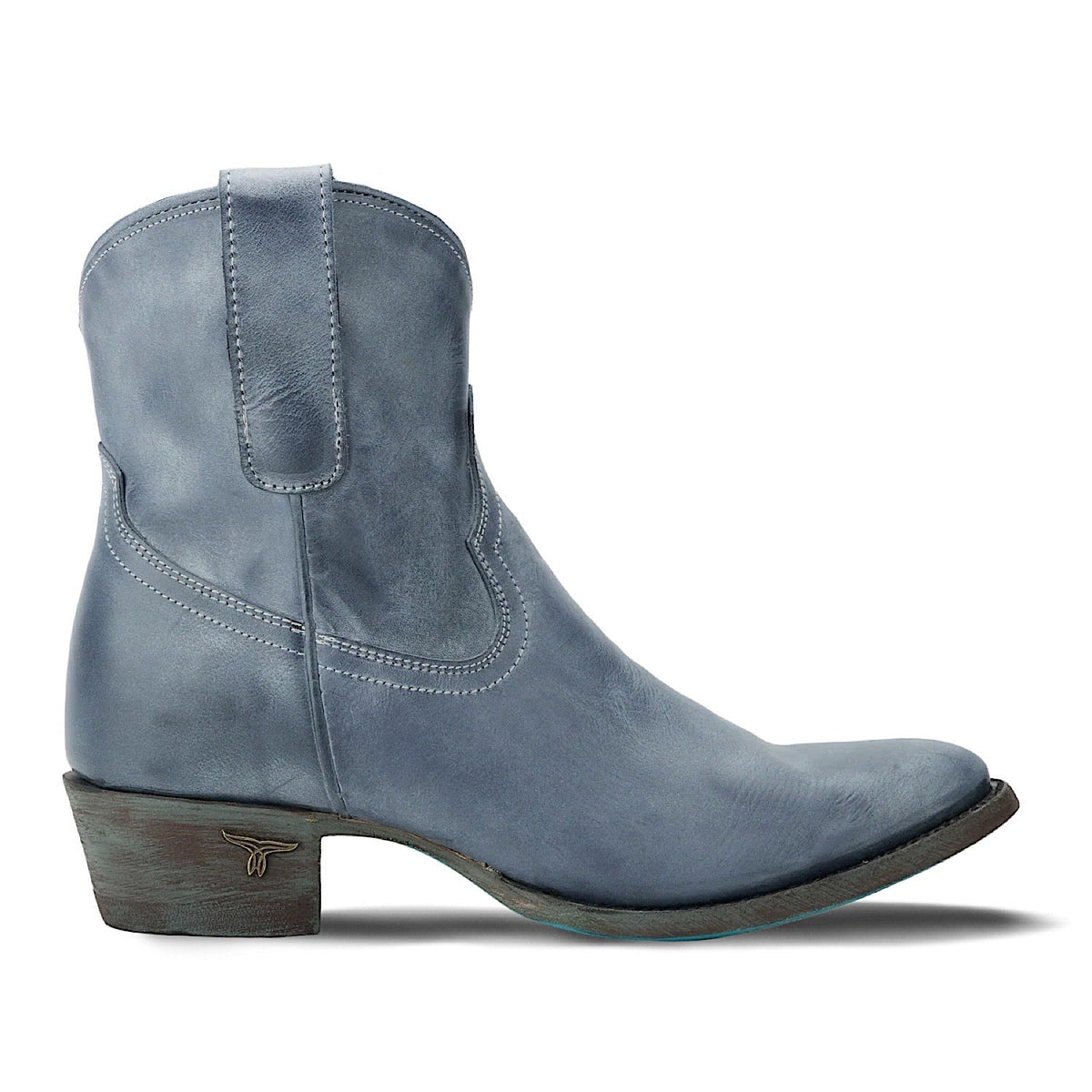Lane Boots Plain Jane Bootie - Washed Denim