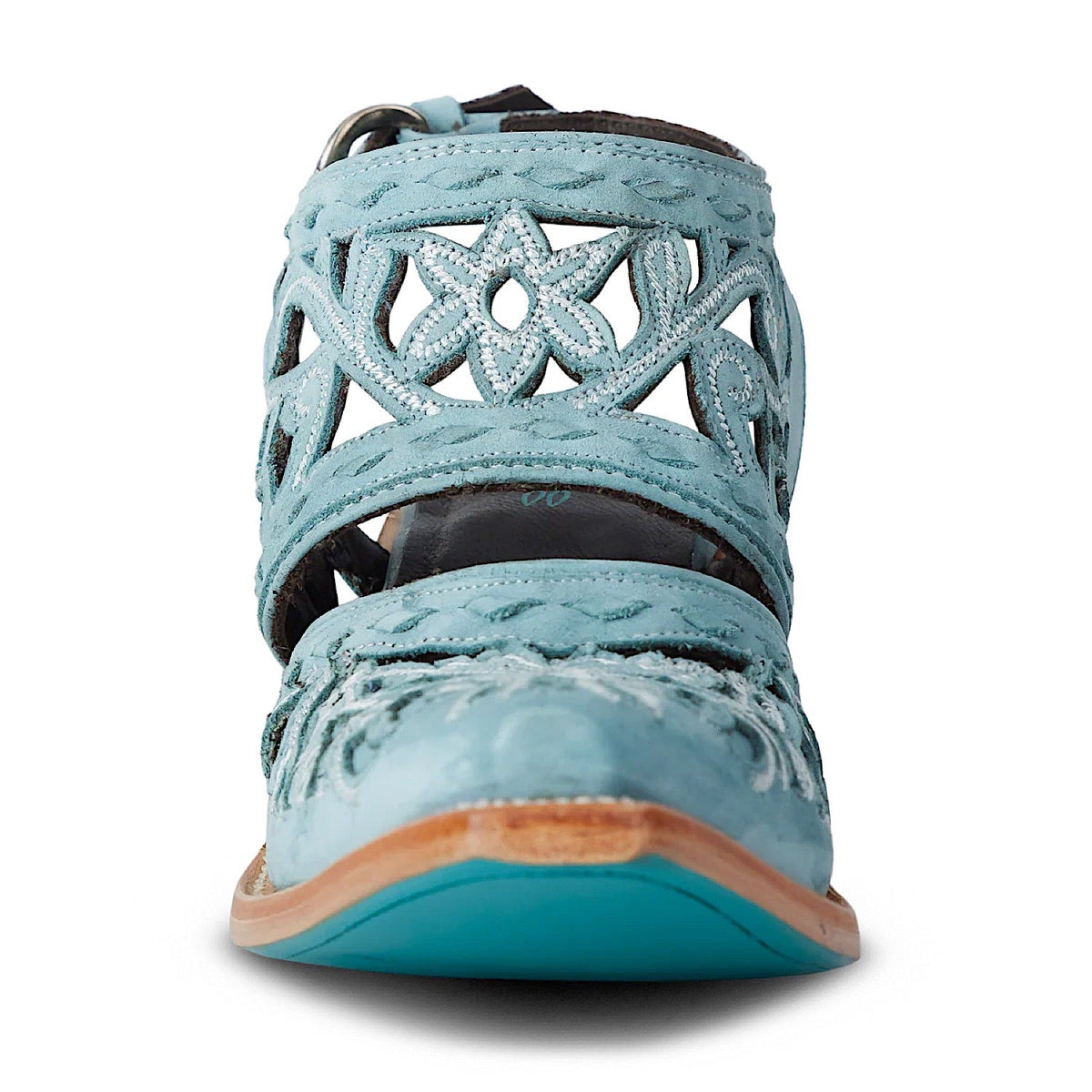 Lane Boots Robin Cut Out Slingback Mule - Washed Denim