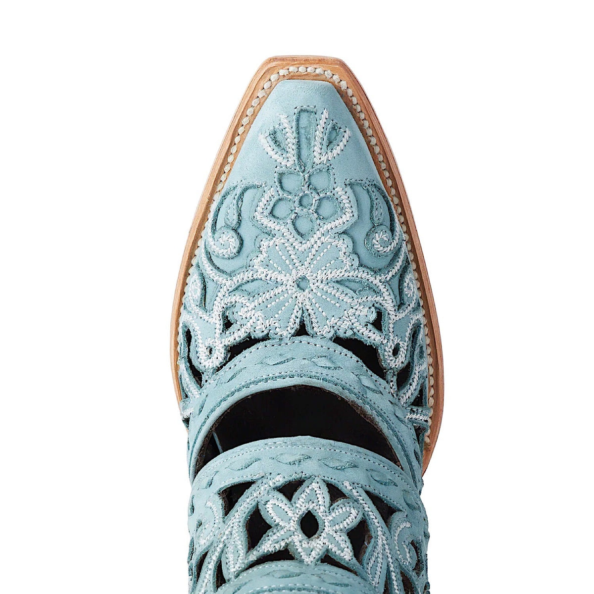 Lane Boots Robin Cut Out Slingback Mule - Washed Denim
