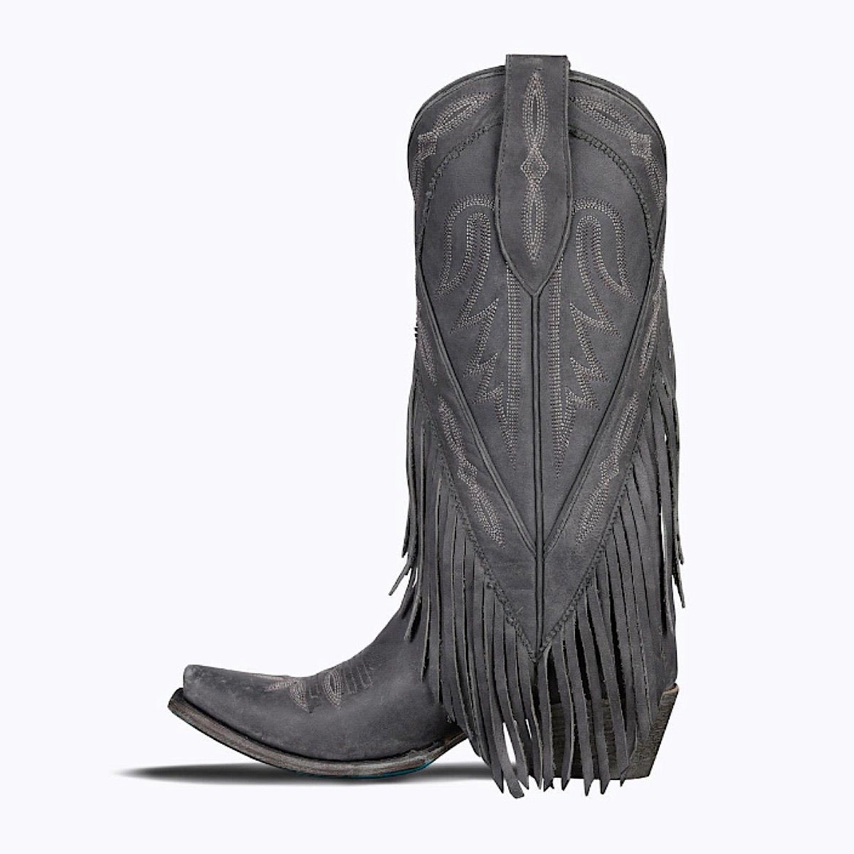 Lane Boots Senita Falls - Distressed Jet Black