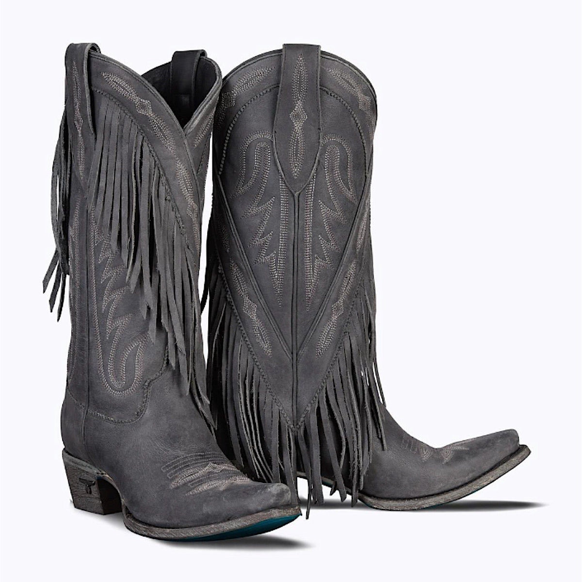 Lane Boots Senita Falls - Distressed Jet Black