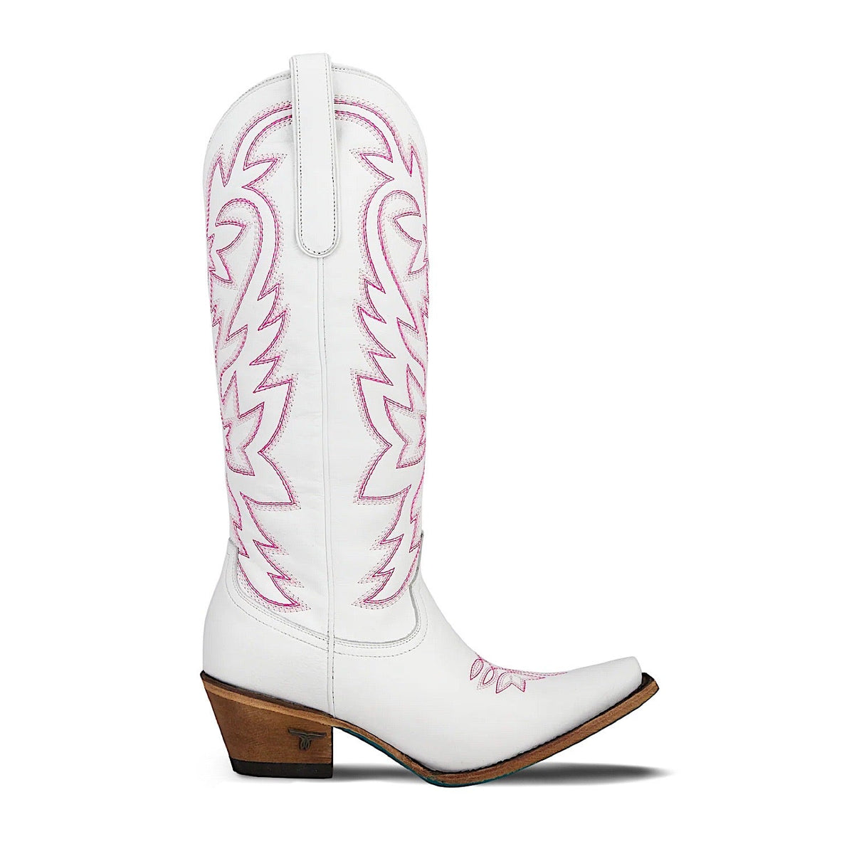 Lane Boots Smokeshow Boot - Matte White and Neon Pink