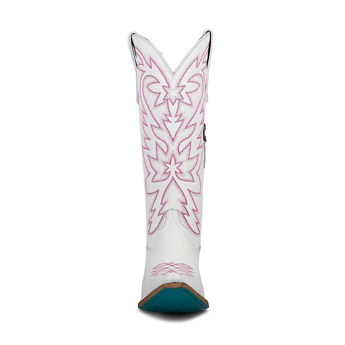 Lane Boots Smokeshow Boot - Matte White and Neon Pink