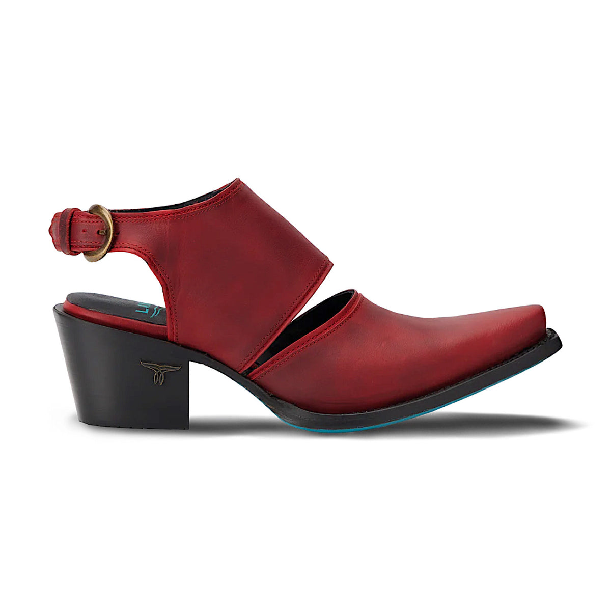 Lane Boots Plain Jane Slingback Mule - Smoldering Ruby
