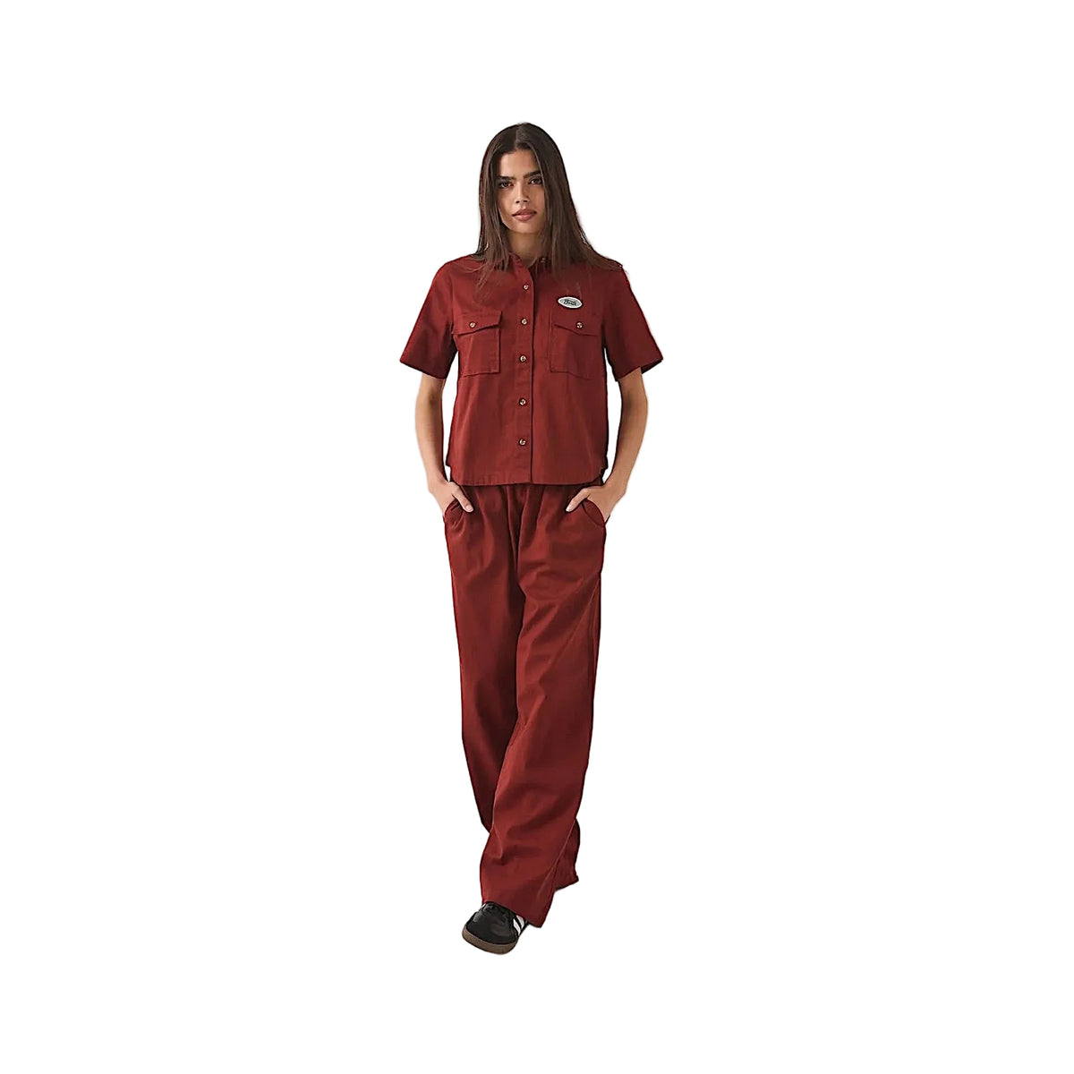 Brixton Women's Mechanics Shirt - Dark Brick