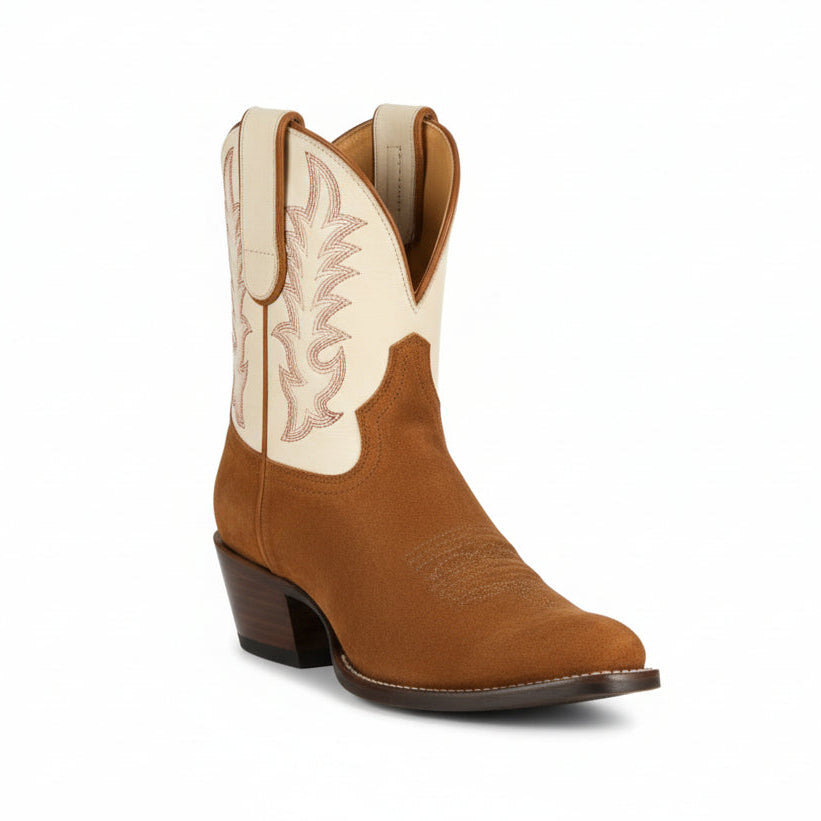 Macie Bean Women’s Call Me Katie Shortie Boots - Vanilla Hotshot Suede