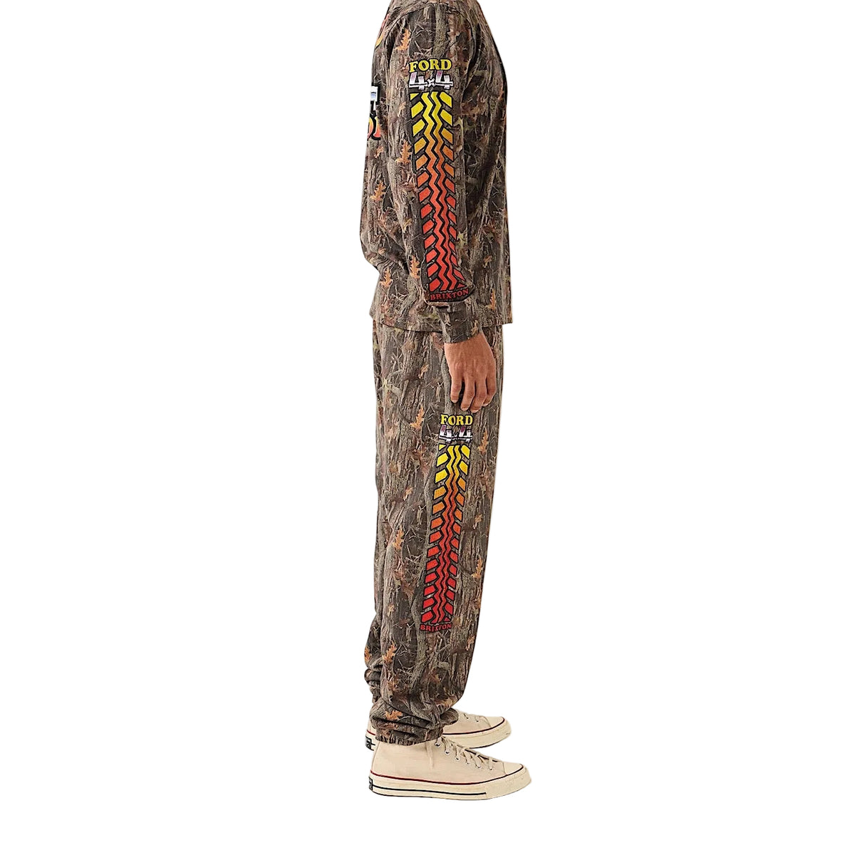 Brixton Men's Ford 4X4 Chrome Sweatpant - Boxwood Green