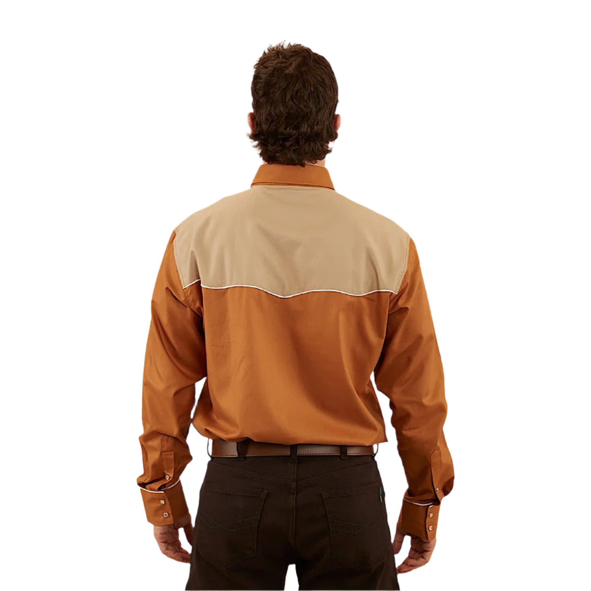Ringers Western Men’s Western Shirt - Toffee/Dark Sand