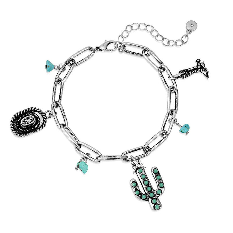 Montana Silversmiths Cowgirl Charm Bracelet