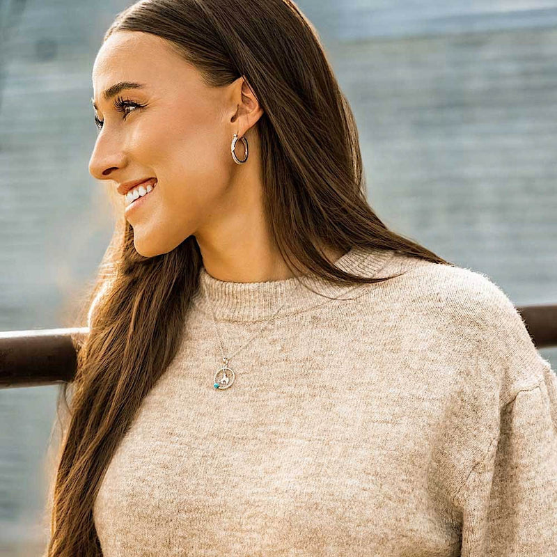 Montana Silversmiths Cowgirl Ice Hoop Earrings