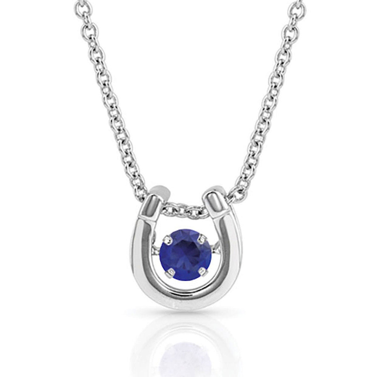 Montana Silversmiths Dancing Birthstone Horseshoe Necklace