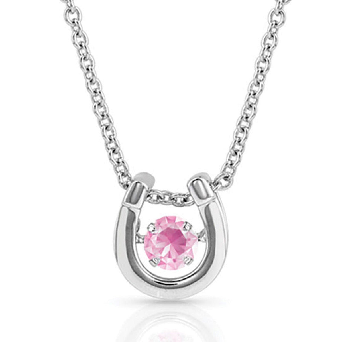 Montana Silversmiths Dancing Birthstone Horseshoe Necklace