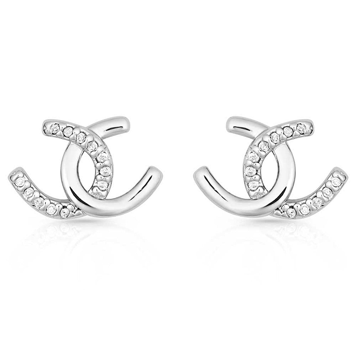 Montana Silversmiths Horseshoe Happiness Post Earrings