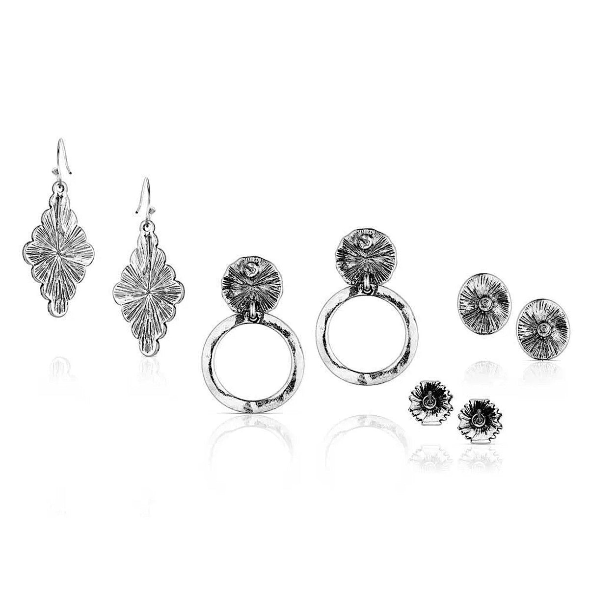 Montana Silversmiths Turquoise Earring Set (4 pairs)