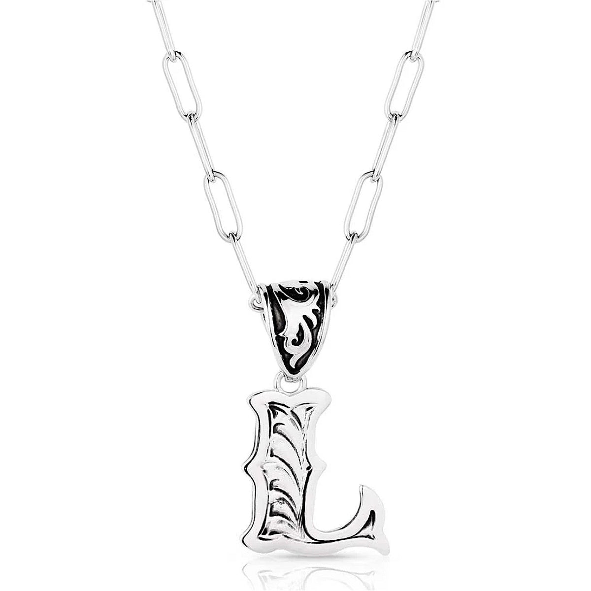 Montana Silversmiths Montana Initial Necklace - L