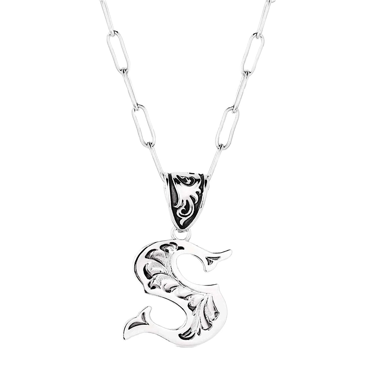 Montana Silversmiths Montana Initial Necklace - S