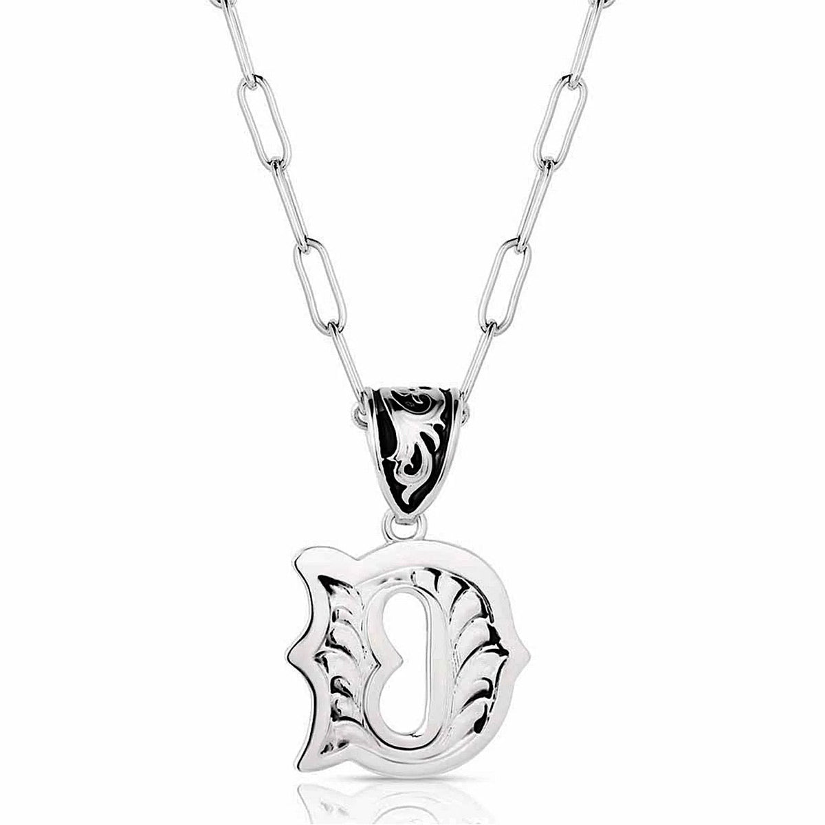 Montana Silversmiths Montana Initial Necklace - D