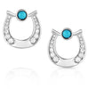 Montana Silversmiths Destined Luck Turquoise Crystal Earrings