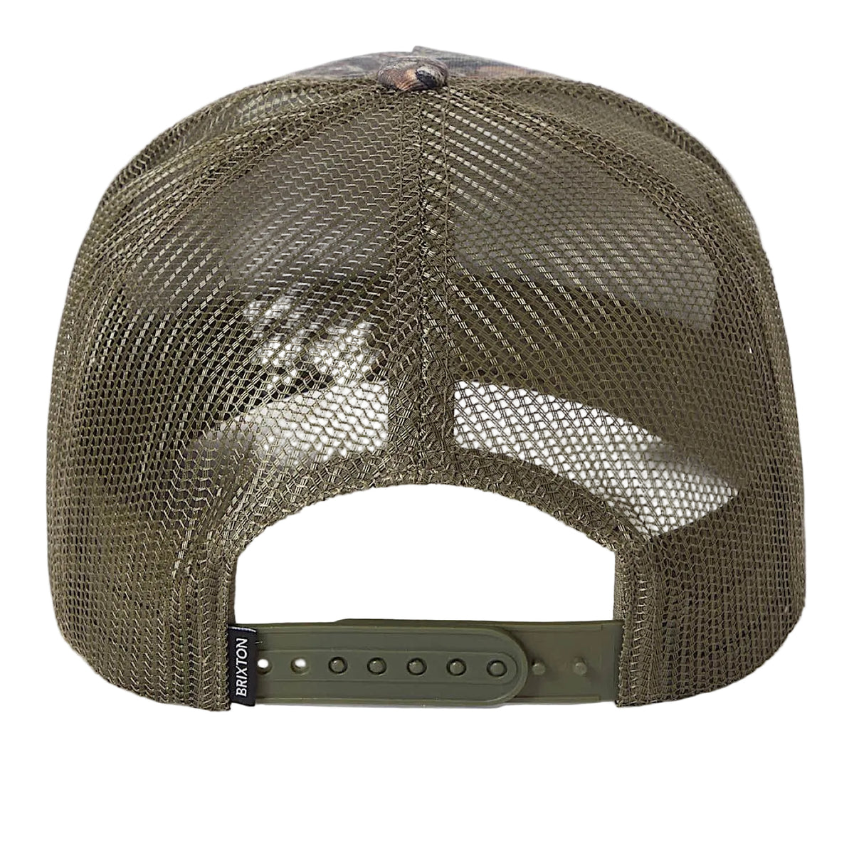 Brixton Hubal C Medium Profile Trucker Cap - Tree Camo/Olive