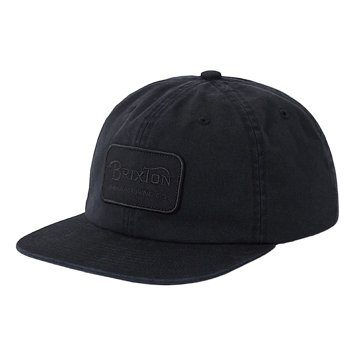 Brixton Grade Medium Profile Snapback Trucker Cap - Black/Black