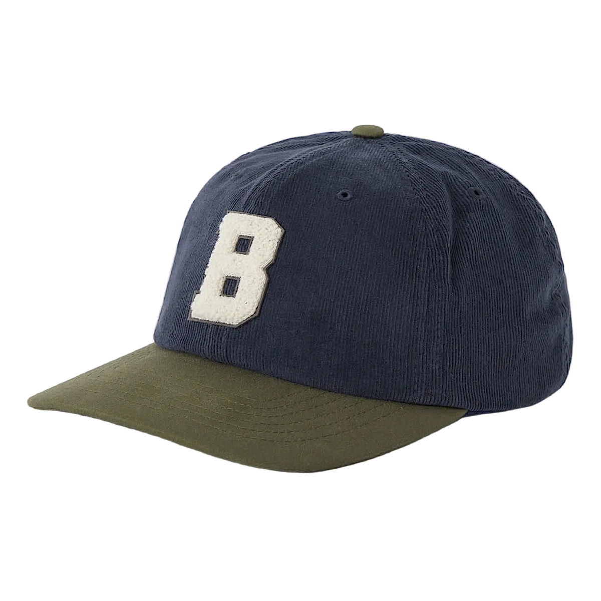 Brixton Big B Mid Profile Cap - Washed Navy/Dark Olive