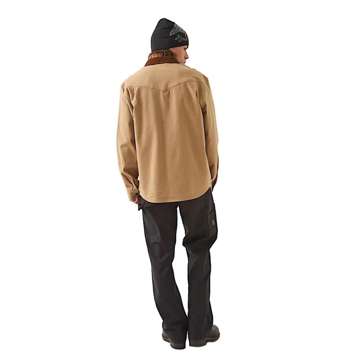 Brixton Men's Bowery Builders Ranch Flannel - Khaki/Brown