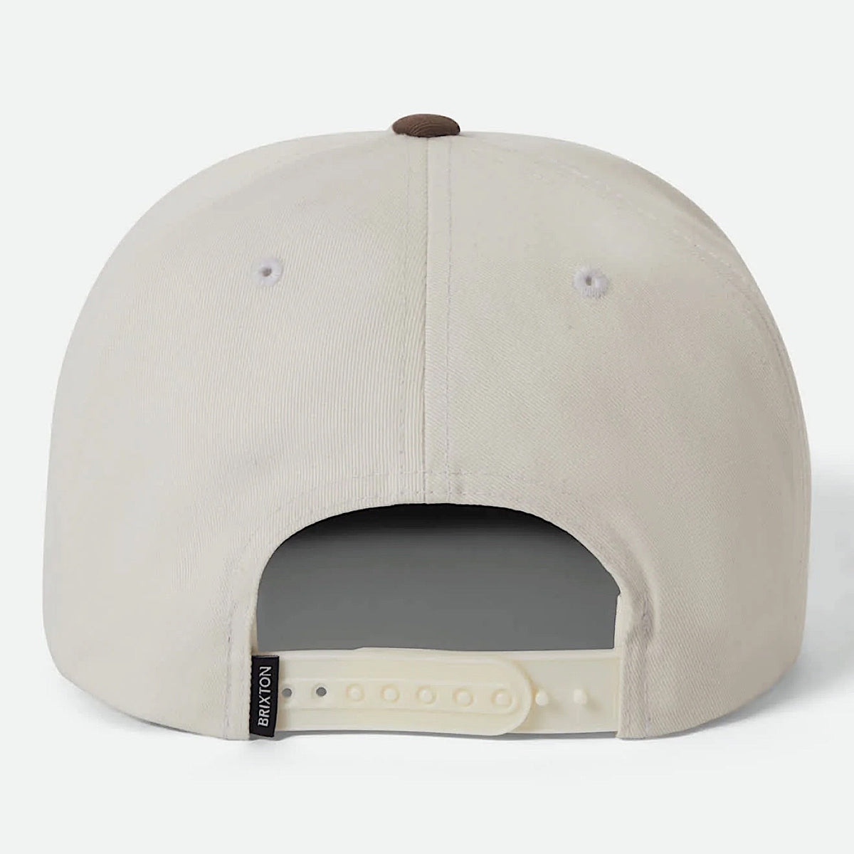 Brixton Rhett Snapback Cap - Off White/Pinecone Brown
