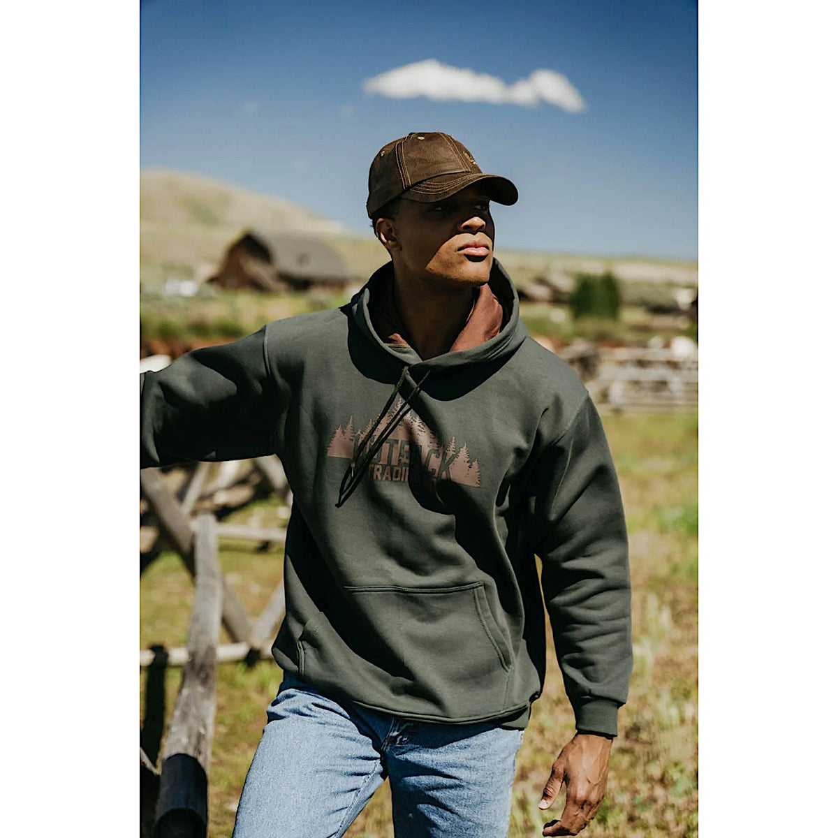 Outback Trading Men’s Brett Hoodie - Olive