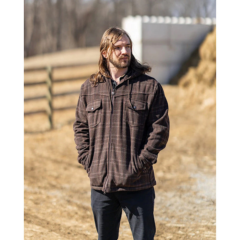 Outback Trading Men’s Orion Hooded Jacket - Brown