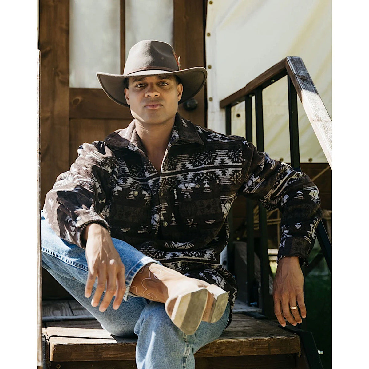 Outback Trading Men’s Hudson Shirt Jacket - Brown