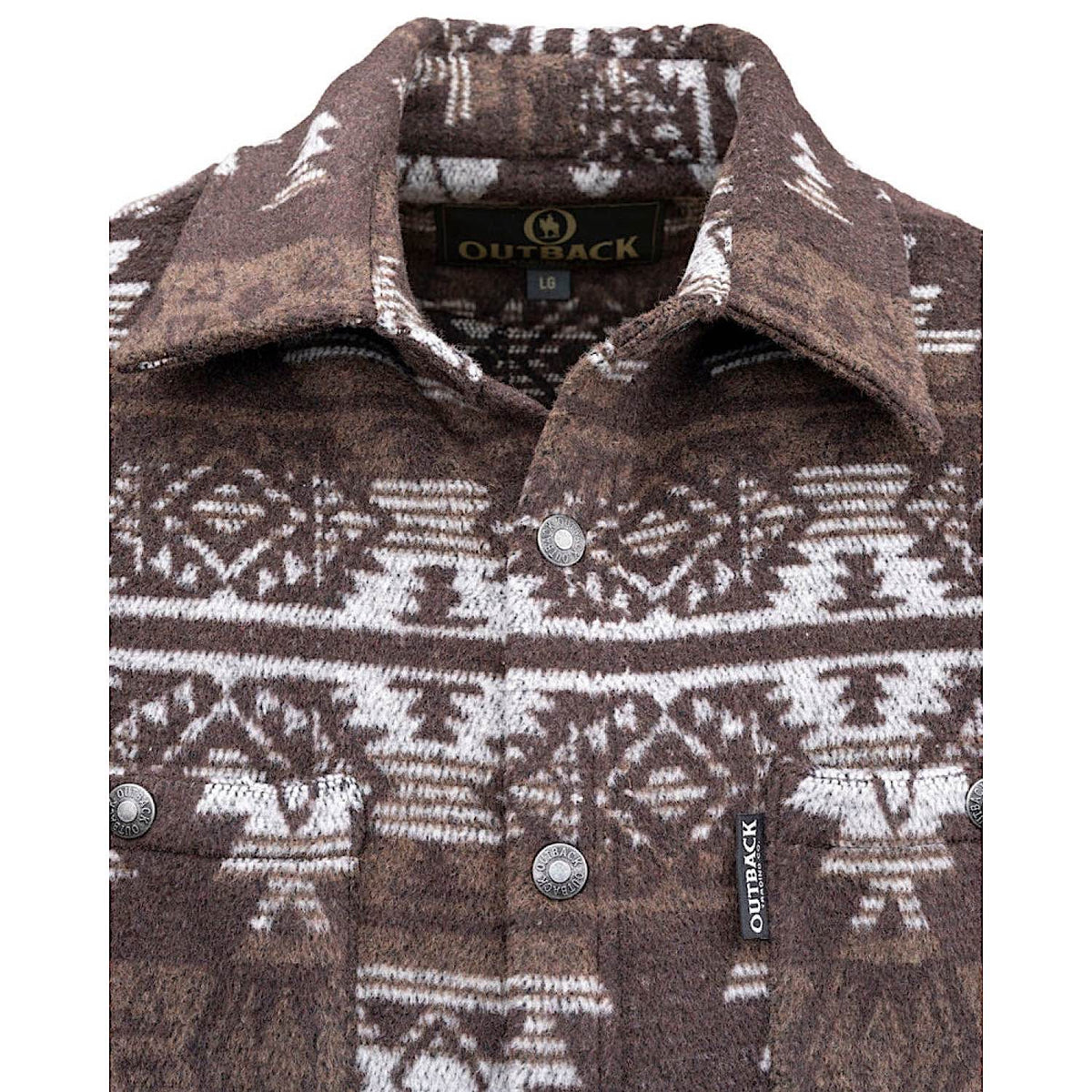 Outback Trading Men’s Hudson Shirt Jacket - Brown