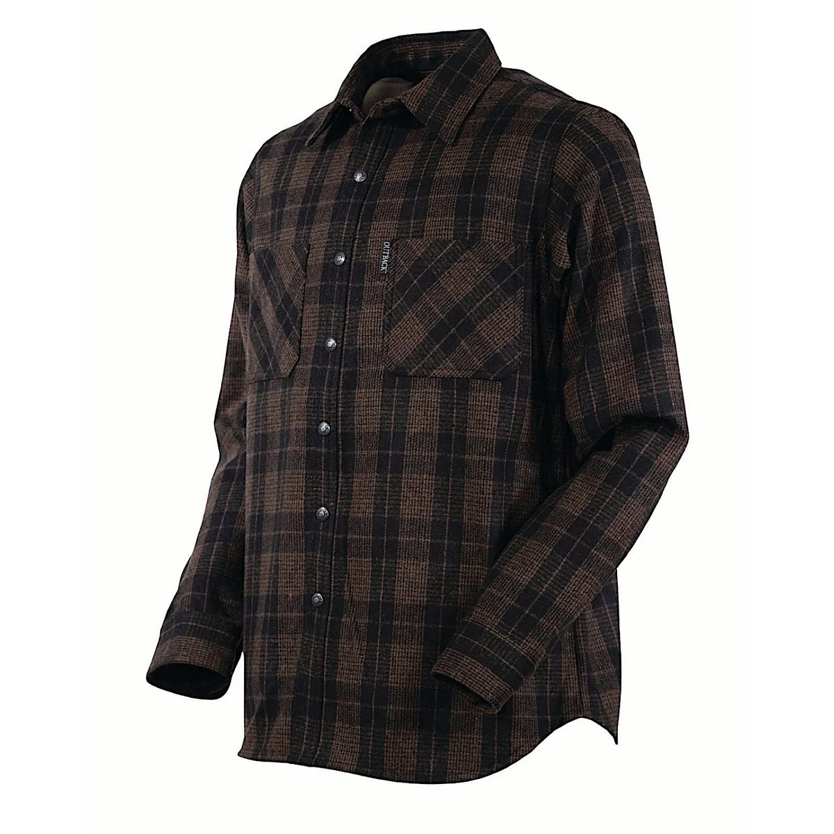Outback Trading Men's Clyde Big Shirt - Brown