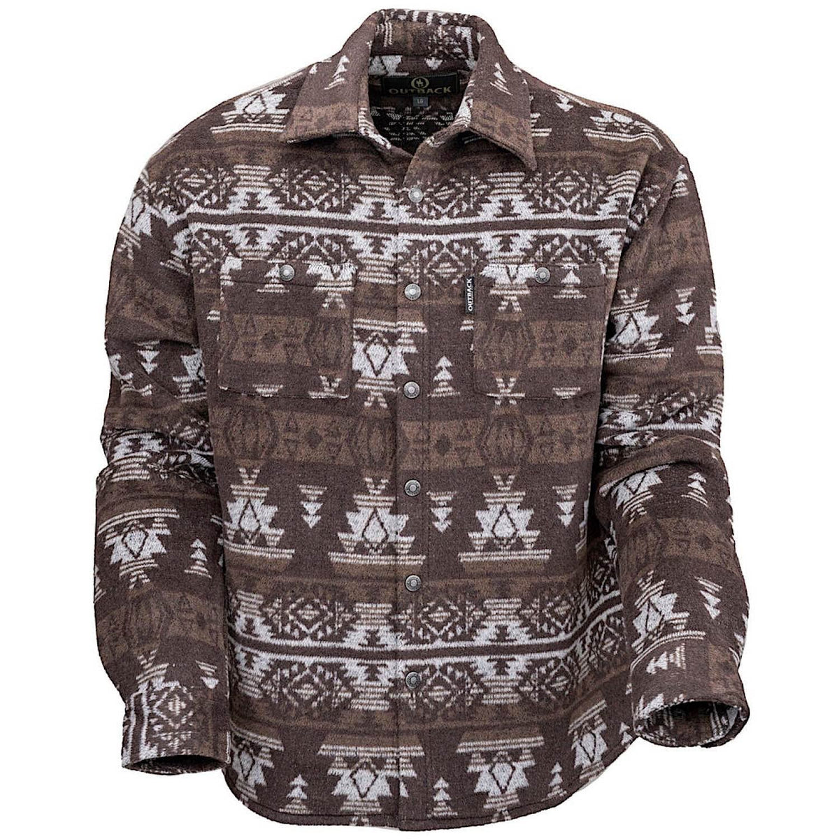 Outback Trading Men’s Hudson Shirt Jacket - Brown
