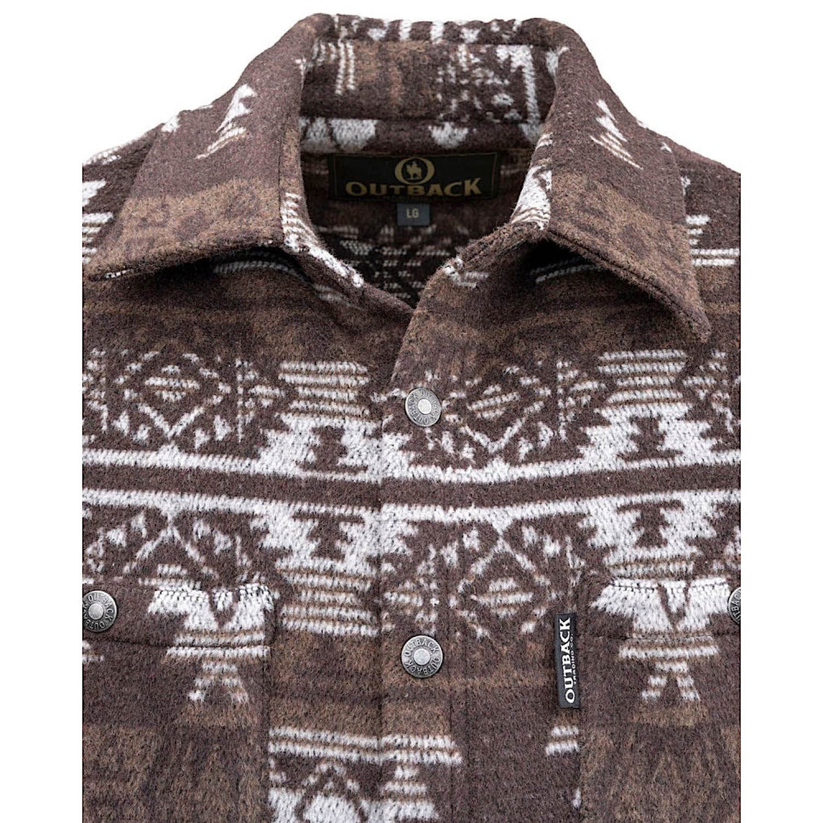Outback Trading Men’s Hudson Shirt Jacket - Brown