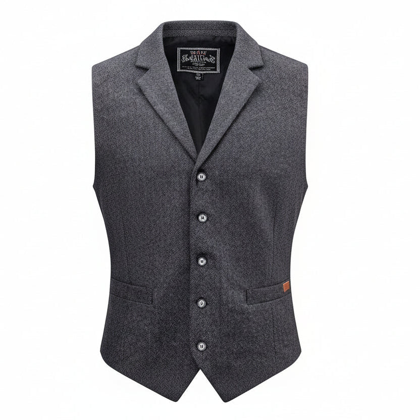 Outback Trading Mens Jessie Vest - Grey