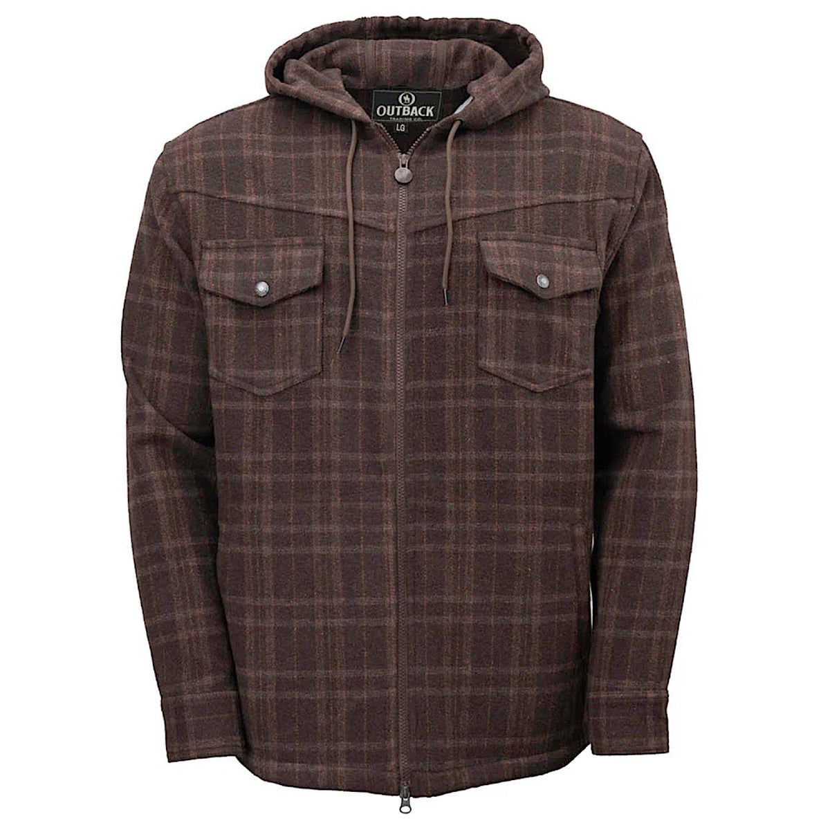 Outback Trading Men’s Orion Hooded Jacket - Brown