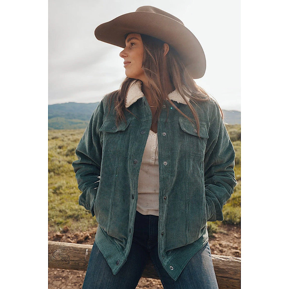 Outback Trading Women’s Georgia Button Up Jacket - Sage