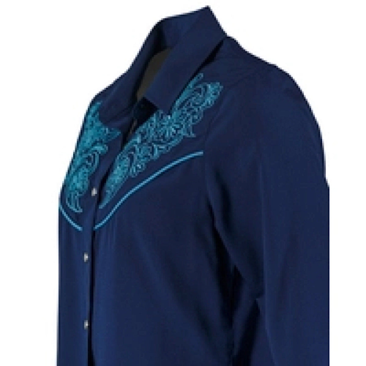 Outback Trading Womens Isla Shirt-Navy