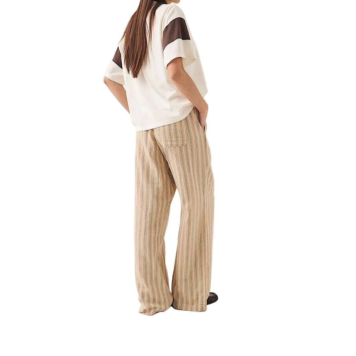 Brixton Women's Lounge Pant - Sand Stripe