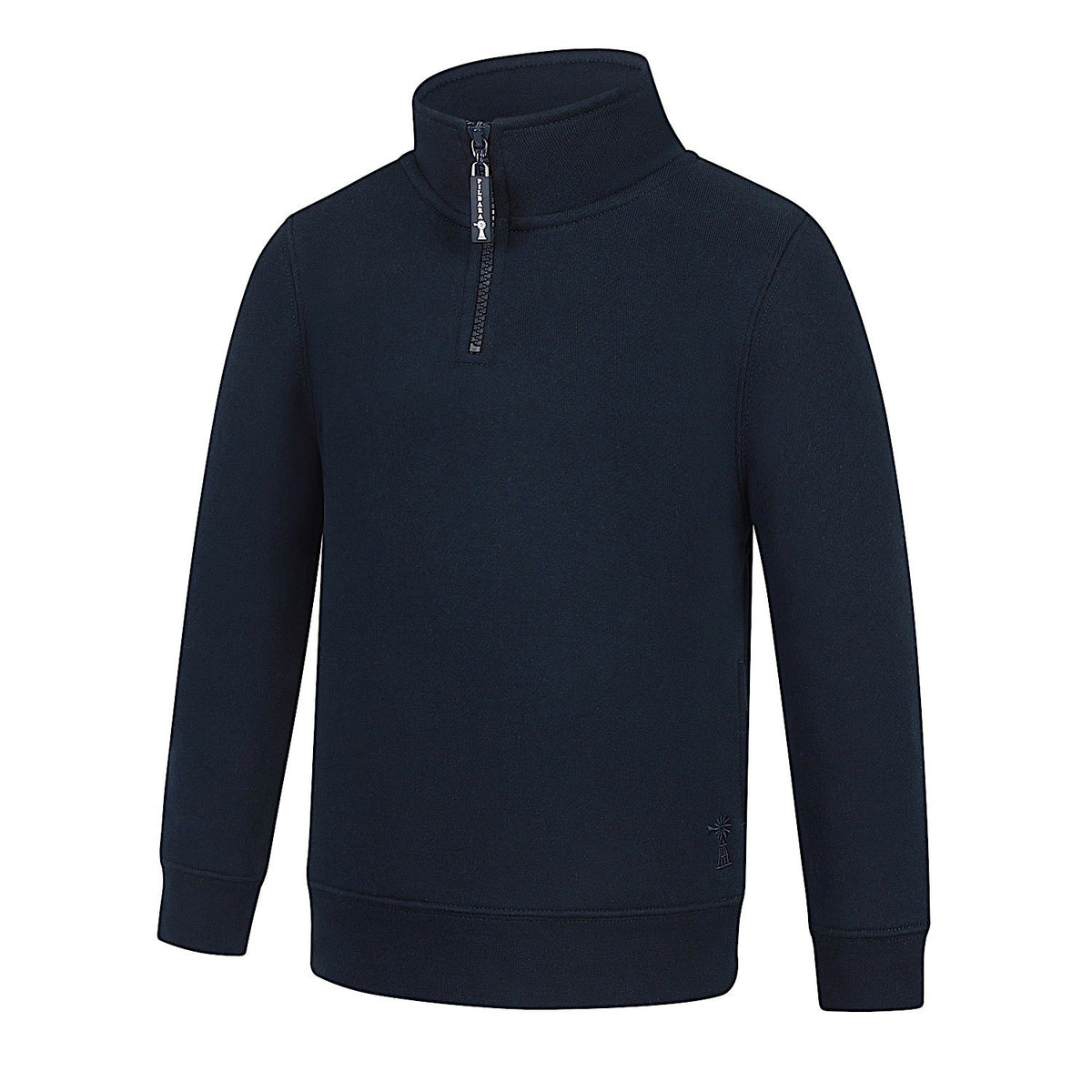 Pilbara Kid’s Closed Front Zipper Fleece Pullover - French Navy