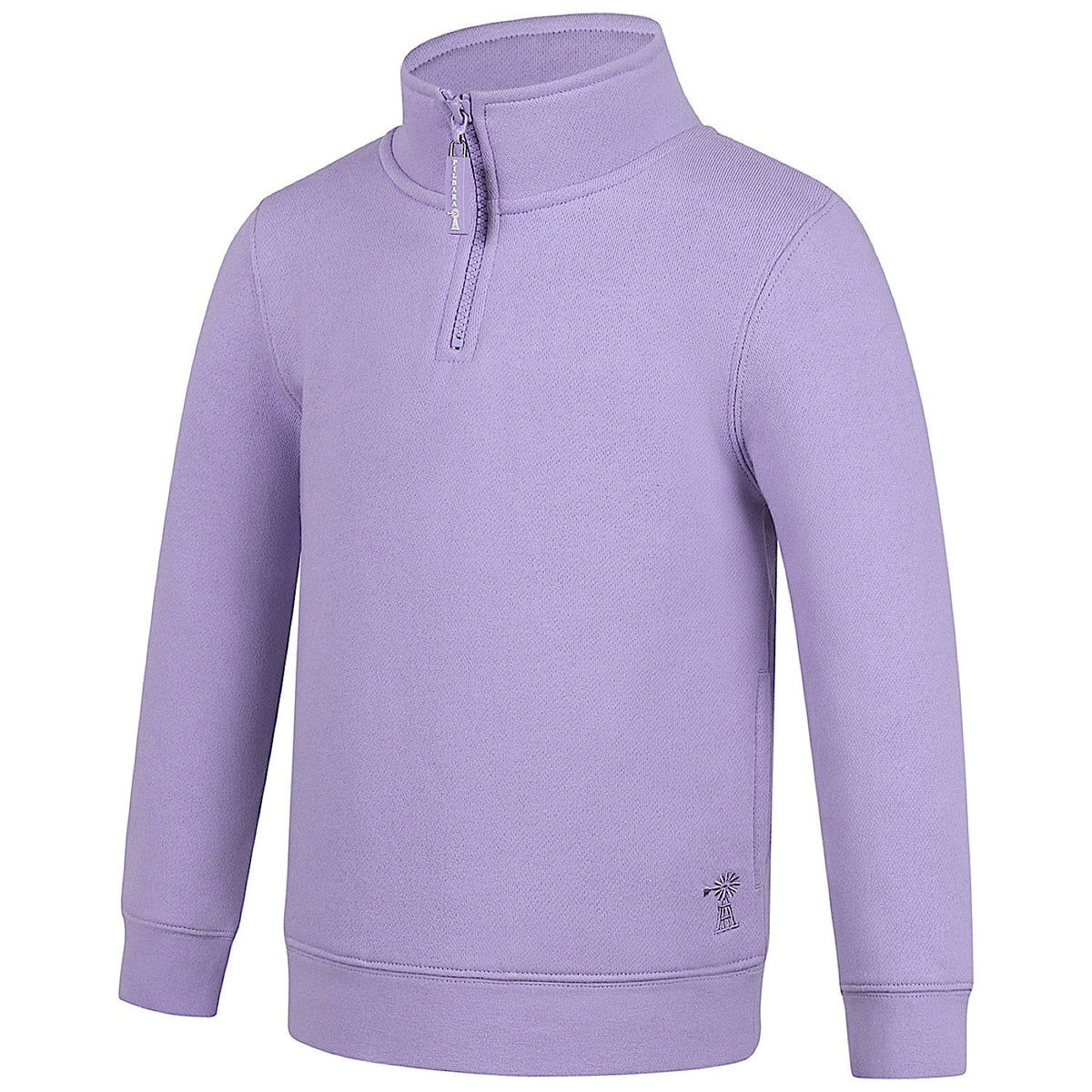 Pilbara Kid’s Closed Front Zipper Fleece Pullover - Purple Rose