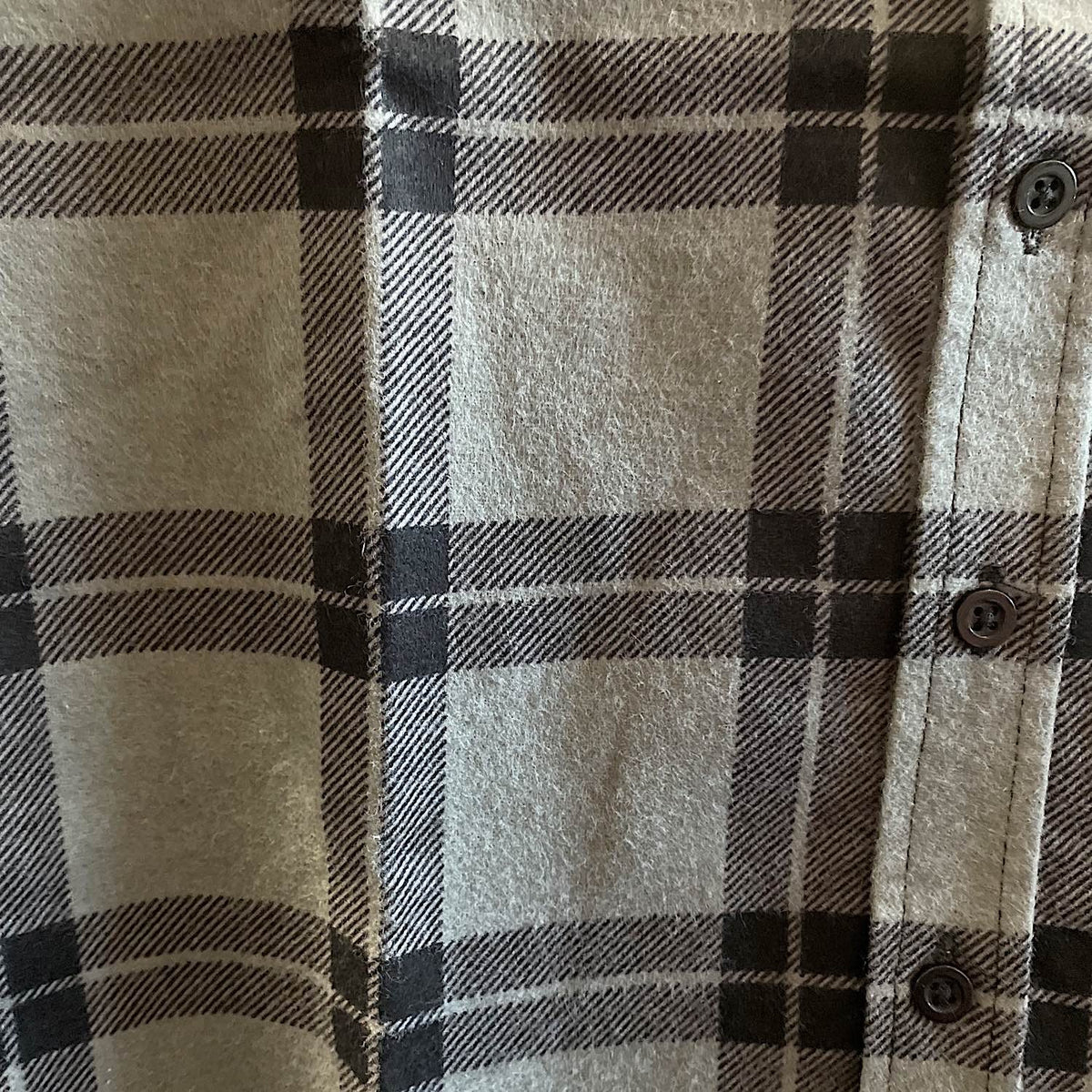 Pilbara Kid’s Open Front Flannelette Shirt - Grey / Black
