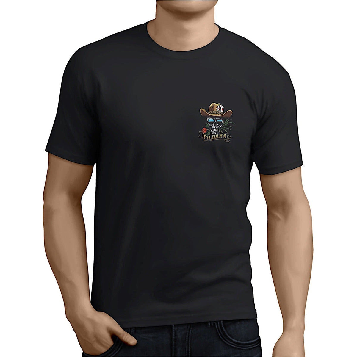 Pilbara Kid’s Waratah Skull T-Shirt - Black