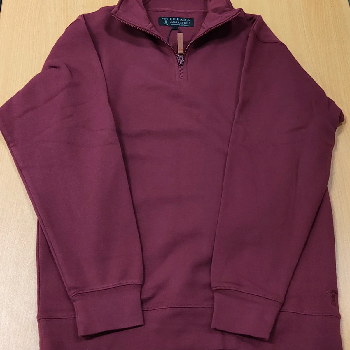 Pilbara Mens Classic Fleece Pullover Maroon