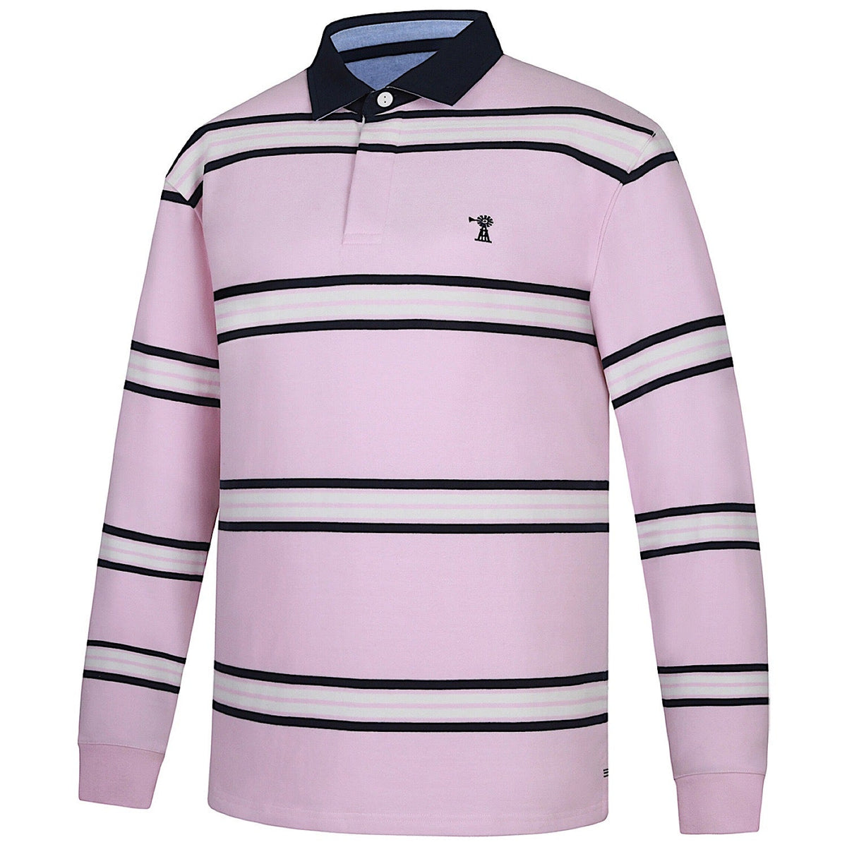 Pilbara Men’s Classic Rugby Jersey - Pirouette/Navy/White
