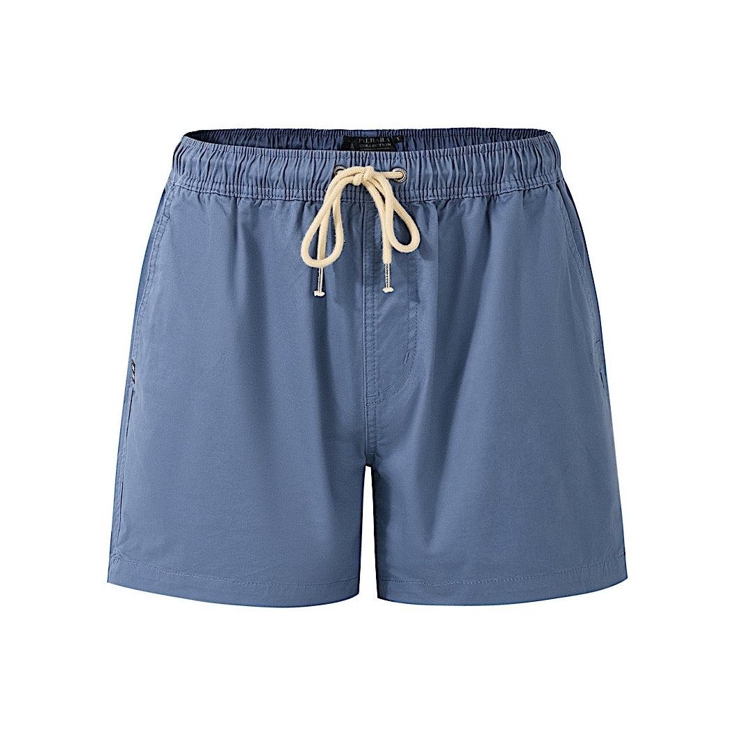 Pilbara Men’s Cotton Stretch Walk Short - Bluesteel