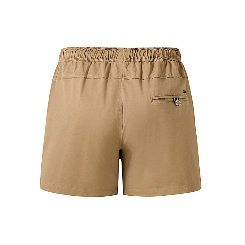 Pilbara Men’s Cotton Stretch Walk Short - Caramel
