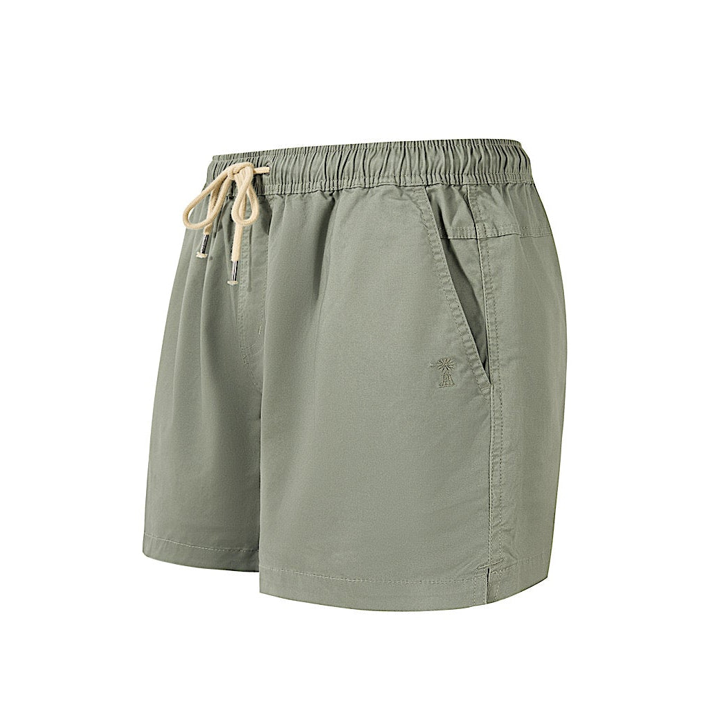 Pilbara Men’s Cotton Stretch Walk Short - Pale Olive